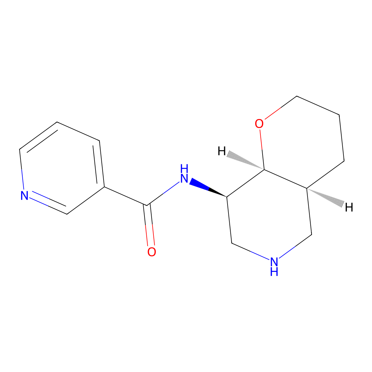 N-((4aS,8R,8aS)-octahydro-2H-pyrano[3,2-c]pyridin-8-yl)nicotinamide molecular structure, CAS 1422133-35-4