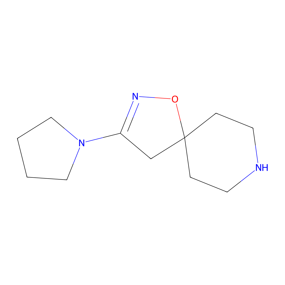 3-Pyrrolidin-1-yl-1-oxa-2,8-diazaspiro[4.5]dec-2-ene molecular structure, CAS 1422133-97-8