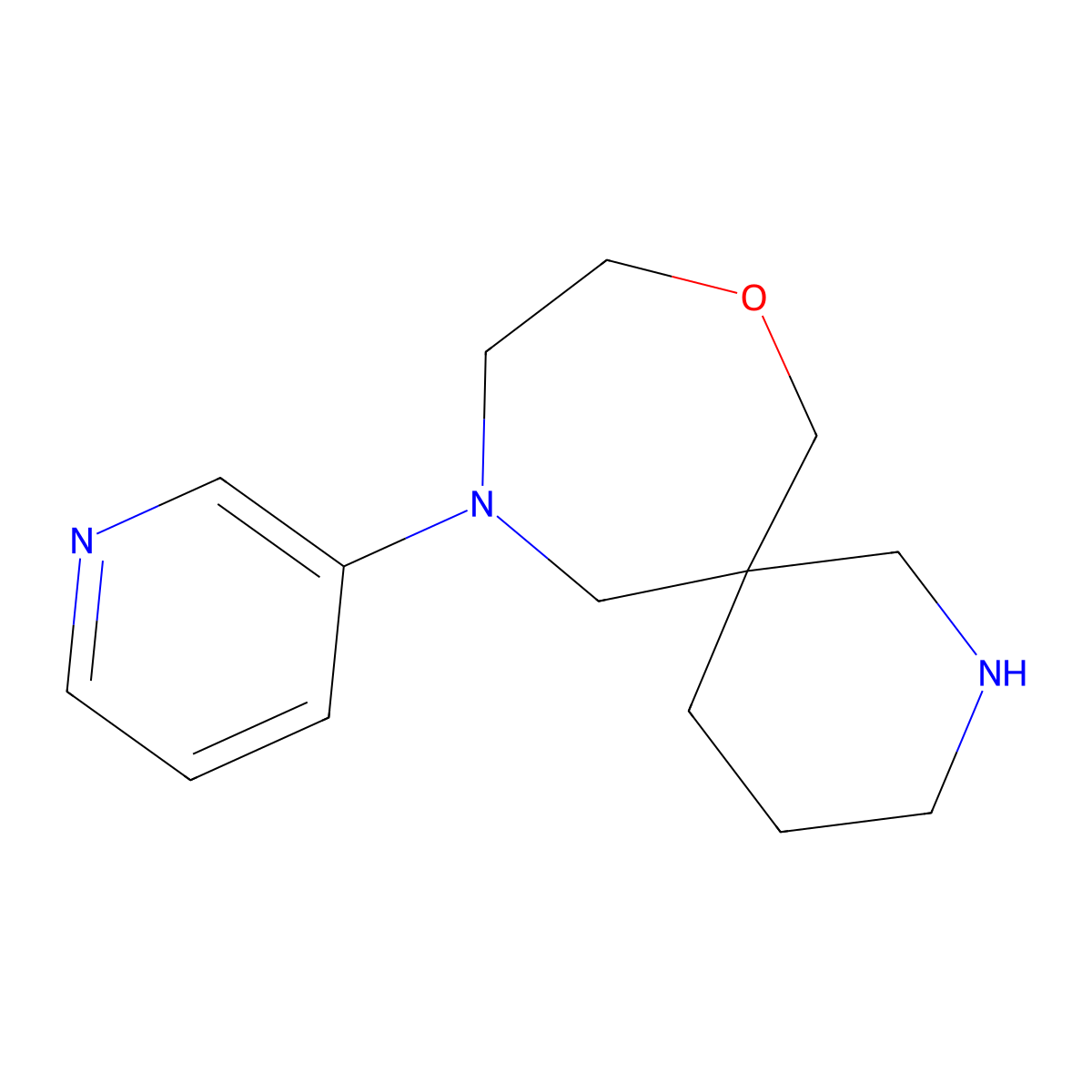11-(Pyridin-3-yl)-8-oxa-2,11-diazaspiro[5.6]dodecane molecular structure, CAS 1422134-51-7