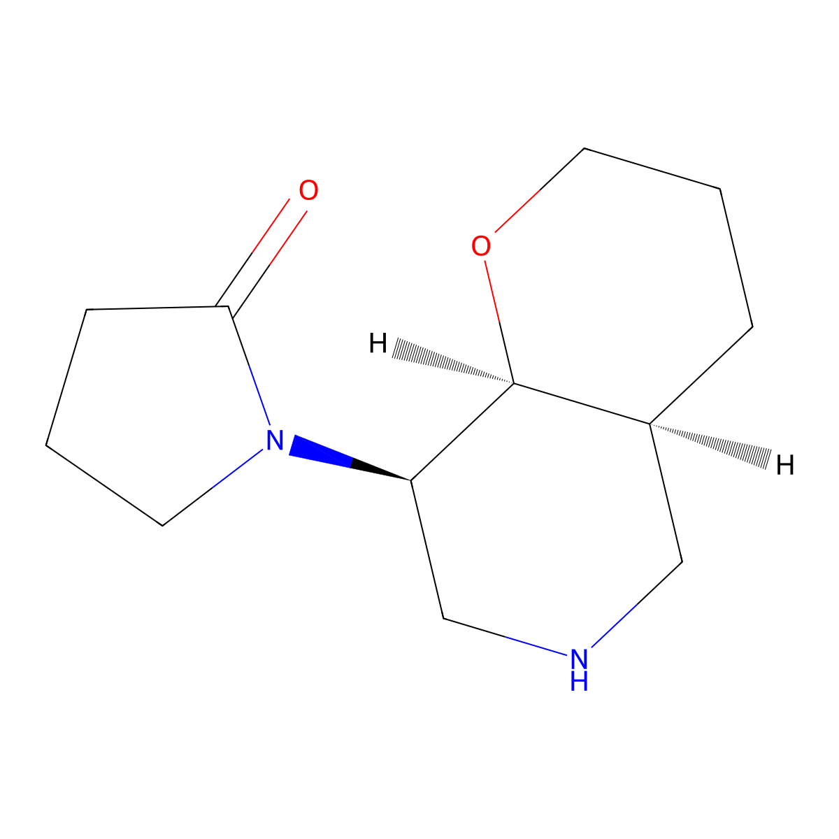 Rel-1-((4As,8R,8As)-Octahydro-2H-Pyrano[3,2-C]Pyridin-8-Yl)Pyrrolidin-2-One molecular structure, CAS 1422134-64-2