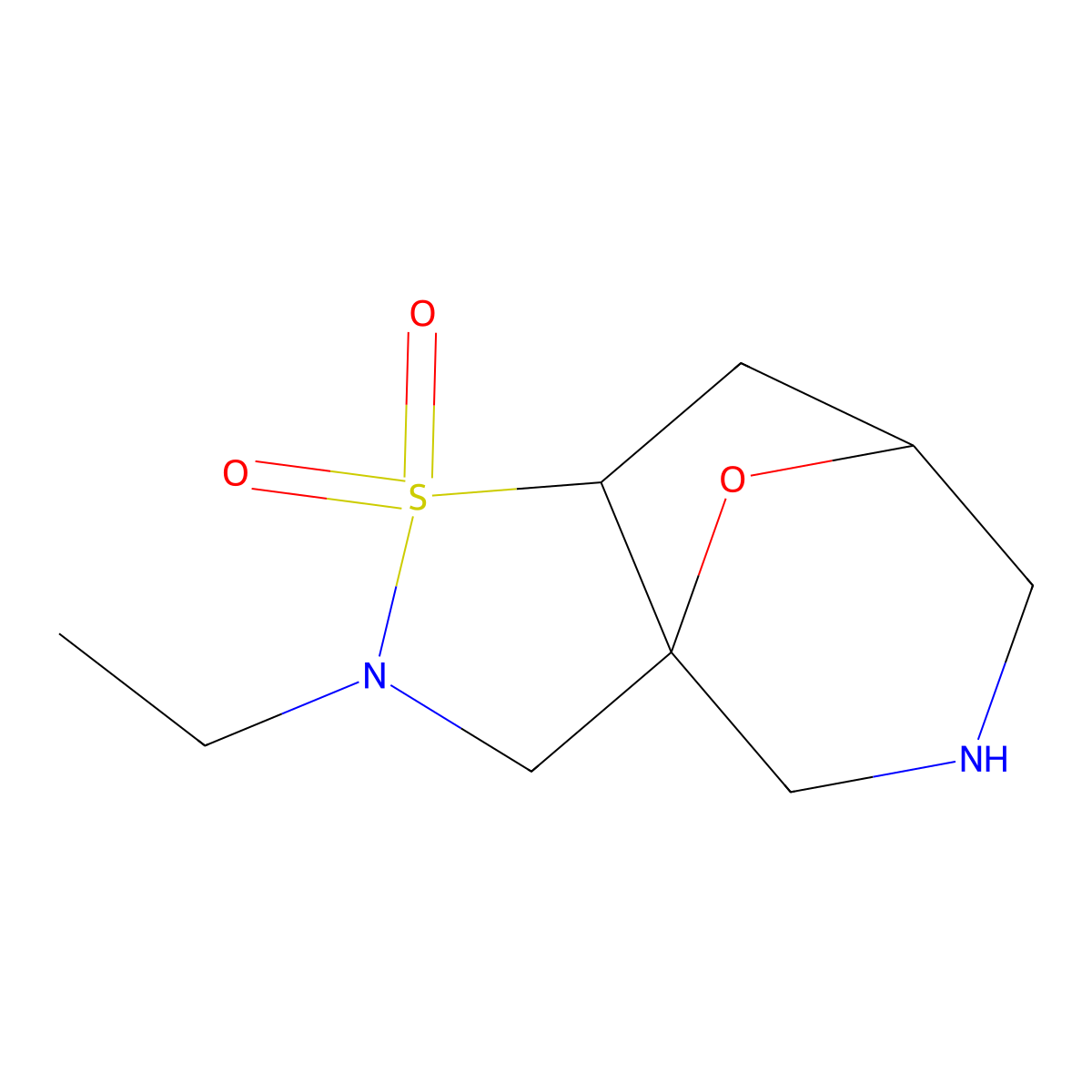 (3aS,7R,8aS)-2-ethyloctahydro-3a,7-epoxyisothiazolo[4,5-c]azepine 1,1-dioxide molecular structure, CAS 1422134-65-3
