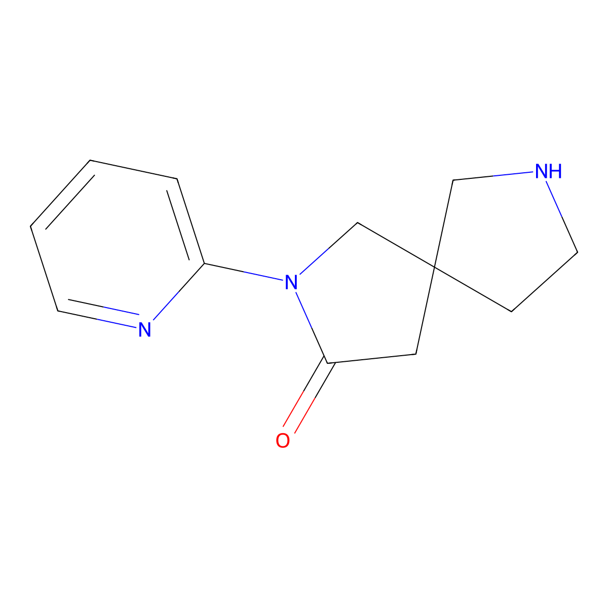 2-(Pyridin-2-yl)-2,7-diazaspiro[4.4]nonan-3-one molecular structure, CAS 1422134-73-3