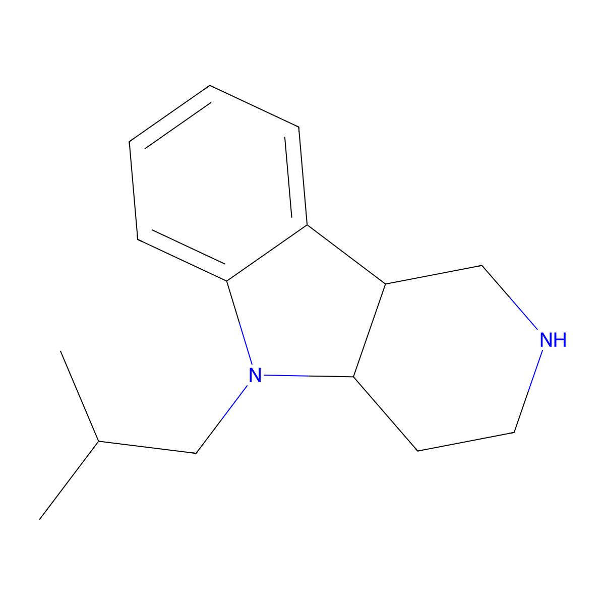 (4As,9Br)-5-Isobutyl-2,3,4,4A,5,9B-Hexahydro-1H-Pyrido[4,3-B]Indole molecular structure, CAS 1422134-75-5