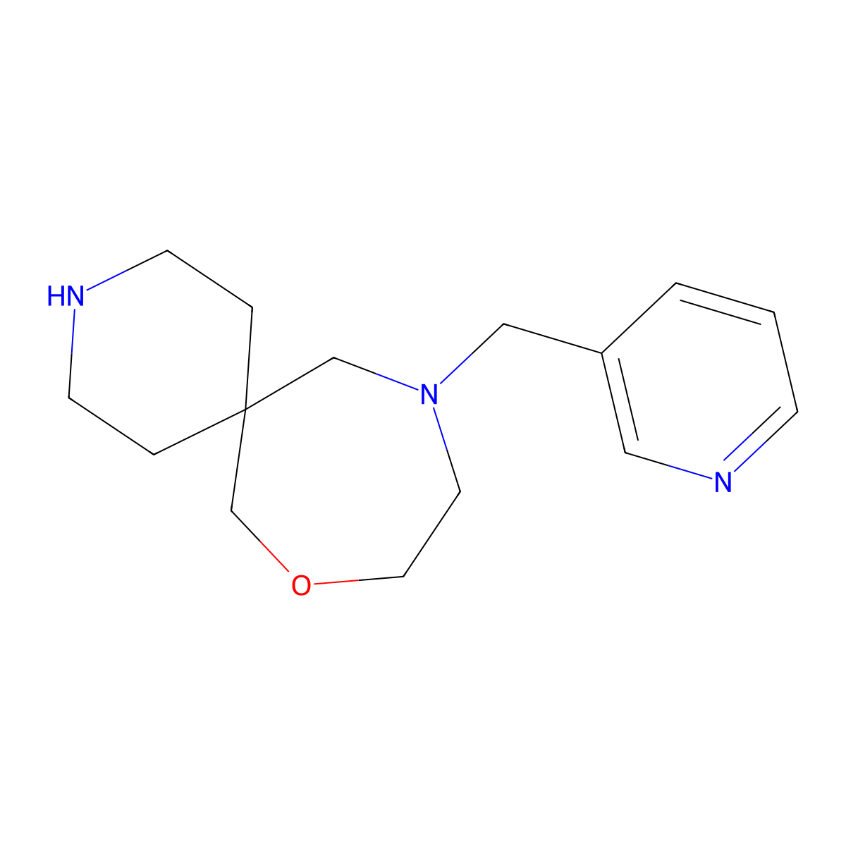11-(Pyridin-3-ylmethyl)-8-oxa-3,11-diazaspiro[5.6]dodecane molecular structure, CAS 1422135-01-0