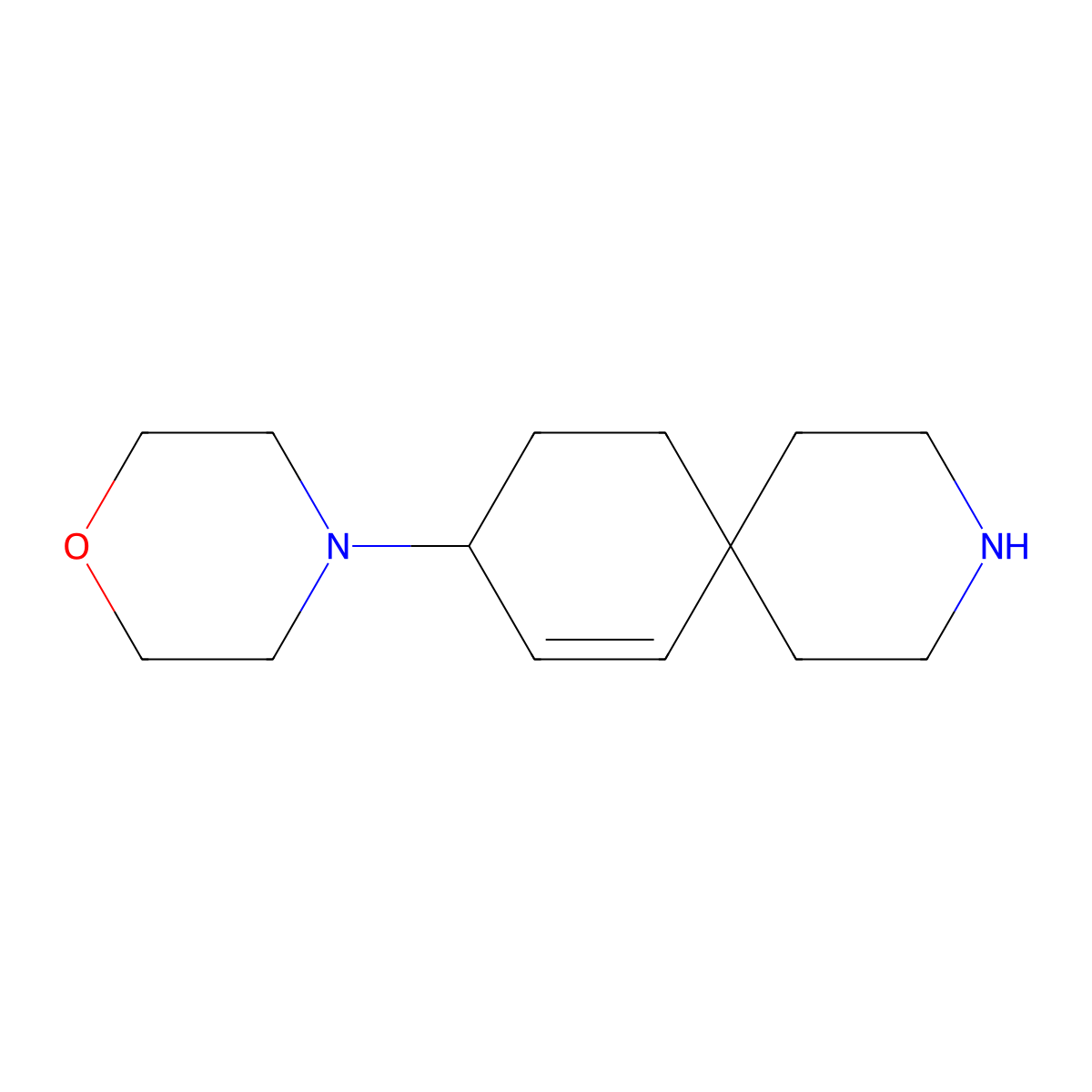 4-(3-Azaspiro[5.5]undec-7-en-9-yl)morpholine molecular structure, CAS 1422135-11-2