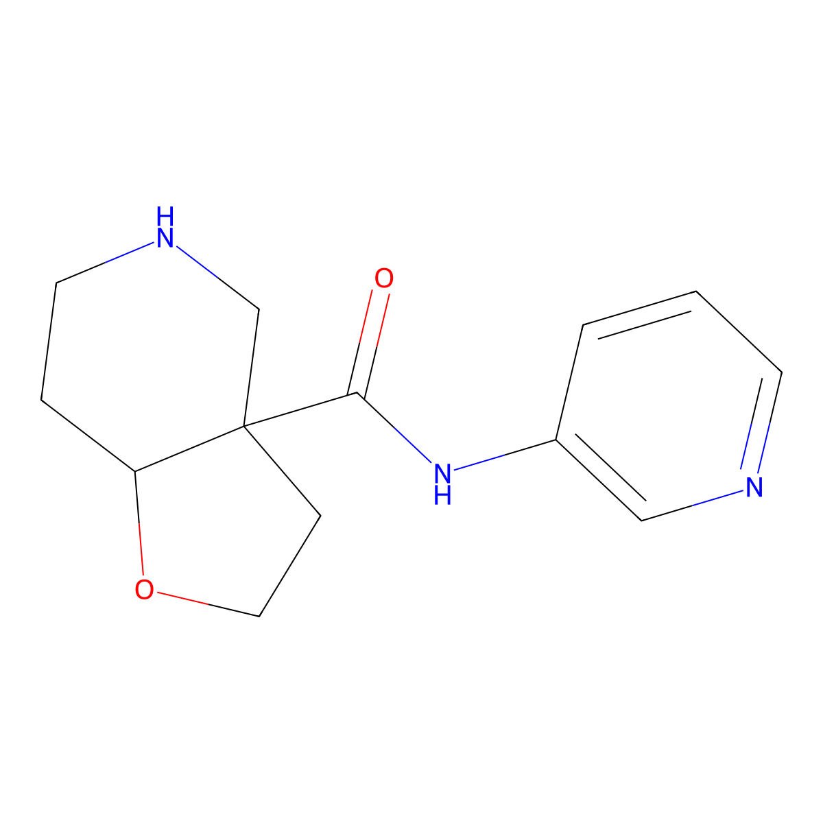 (3aR,7aR)-N-(pyridin-3-yl)octahydrofuro[3,2-c]pyridine-3a-carboxamide molecular structure, CAS 1422135-56-5