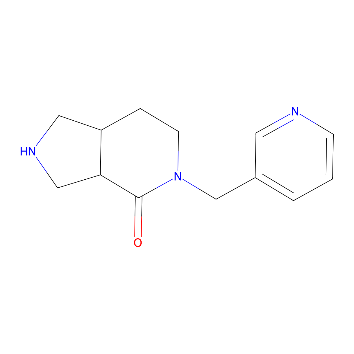 5-(Pyridin-3-ylmethyl)hexahydro-1H-pyrrolo[3,4-c]pyridin-4(2H)-one molecular structure, CAS 1422135-97-4
