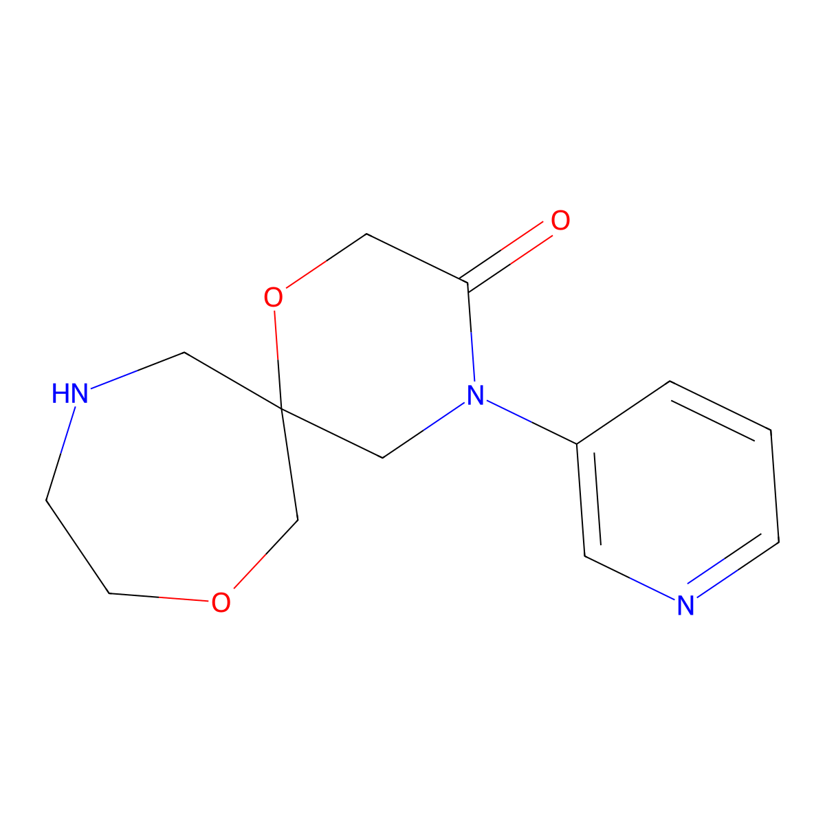 4-(Pyridin-3-yl)-1,8-dioxa-4,11-diazaspiro[5.6]dodecan-3-one molecular structure, CAS 1422136-04-6