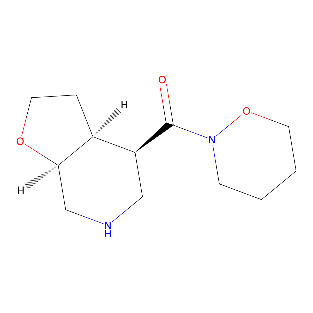((3aS,4R,7aS)-octahydrofuro[2,3-c]pyridin-4-yl)(1,2-oxazinan-2-yl)methanone molecular structure, CAS 1422136-34-2