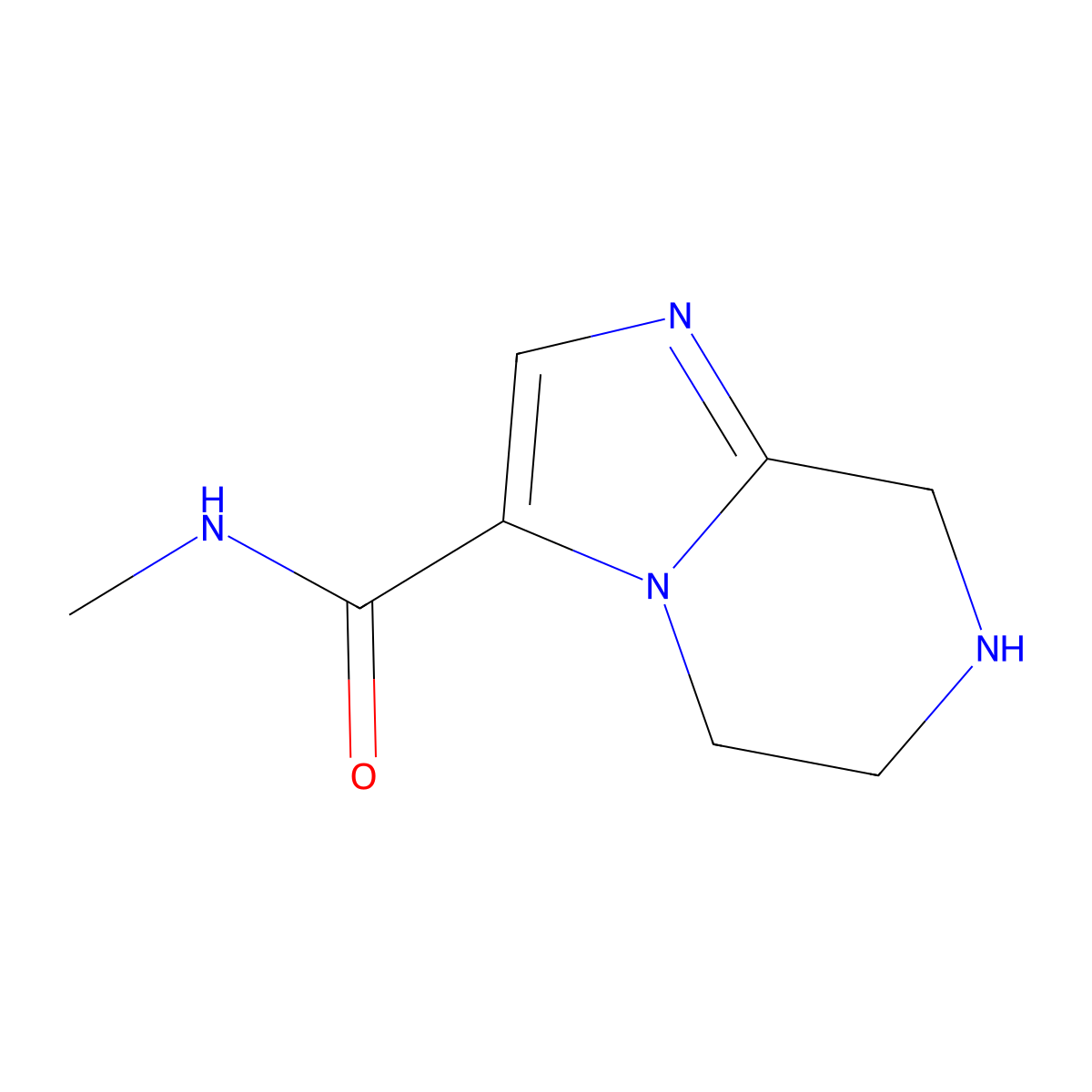 N-Methyl-5,6,7,8-tetrahydroimidazo[1,2-a]pyrazine-3-carboxamide molecular structure, CAS 1422137-76-5