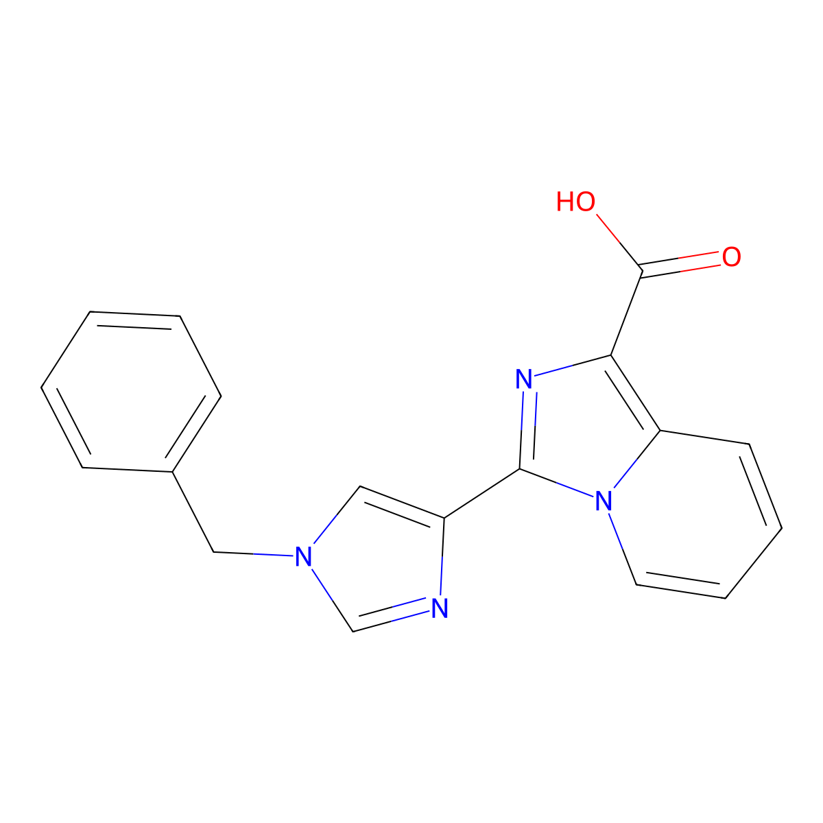 3-(1-Benzyl-1H-Imidazol-4-Yl)Imidazo[1,5-A]Pyridine-1-Carboxylic Acid molecular structure, CAS 1422138-33-7