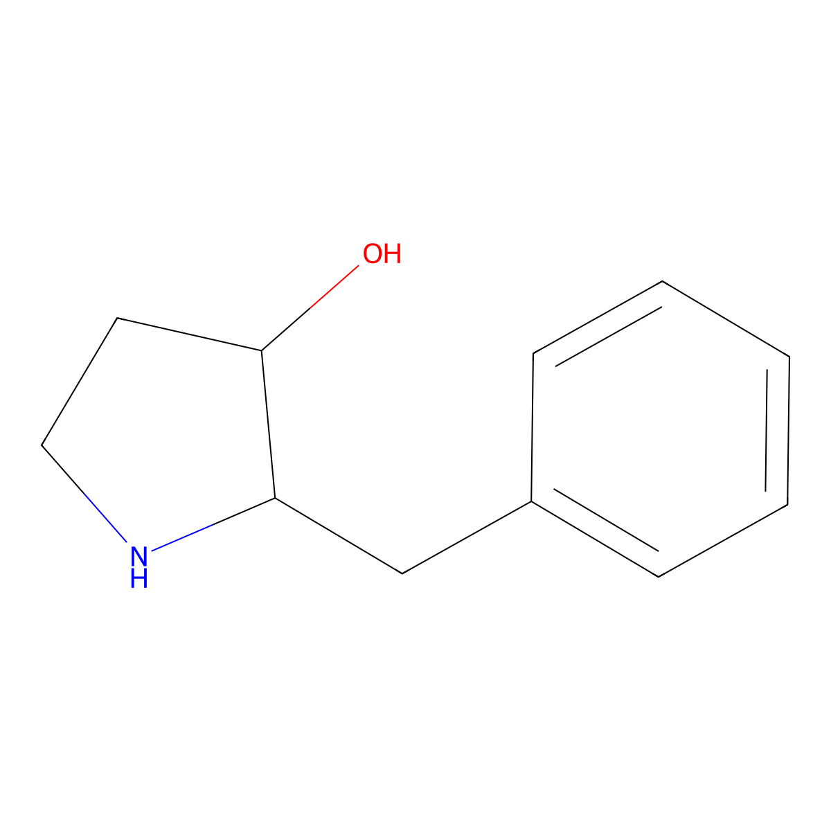 trans-2-Benzylpyrrolidin-3-ol molecular structure, CAS 1422138-64-4