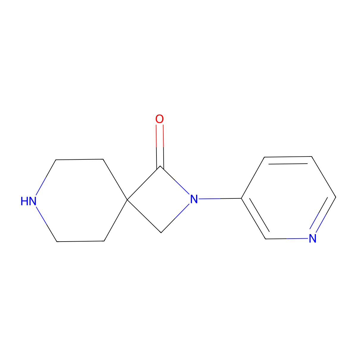 2-(Pyridin-3-yl)-2,7-diazaspiro[3.5]nonan-1-one molecular structure, CAS 1422138-91-7