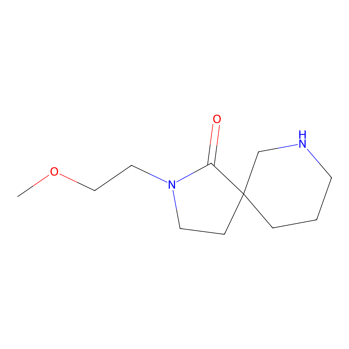 2-(2-Methoxyethyl)-2,7-Diazaspiro[4.5]Decan-1-One molecular structure, CAS 1422139-14-7