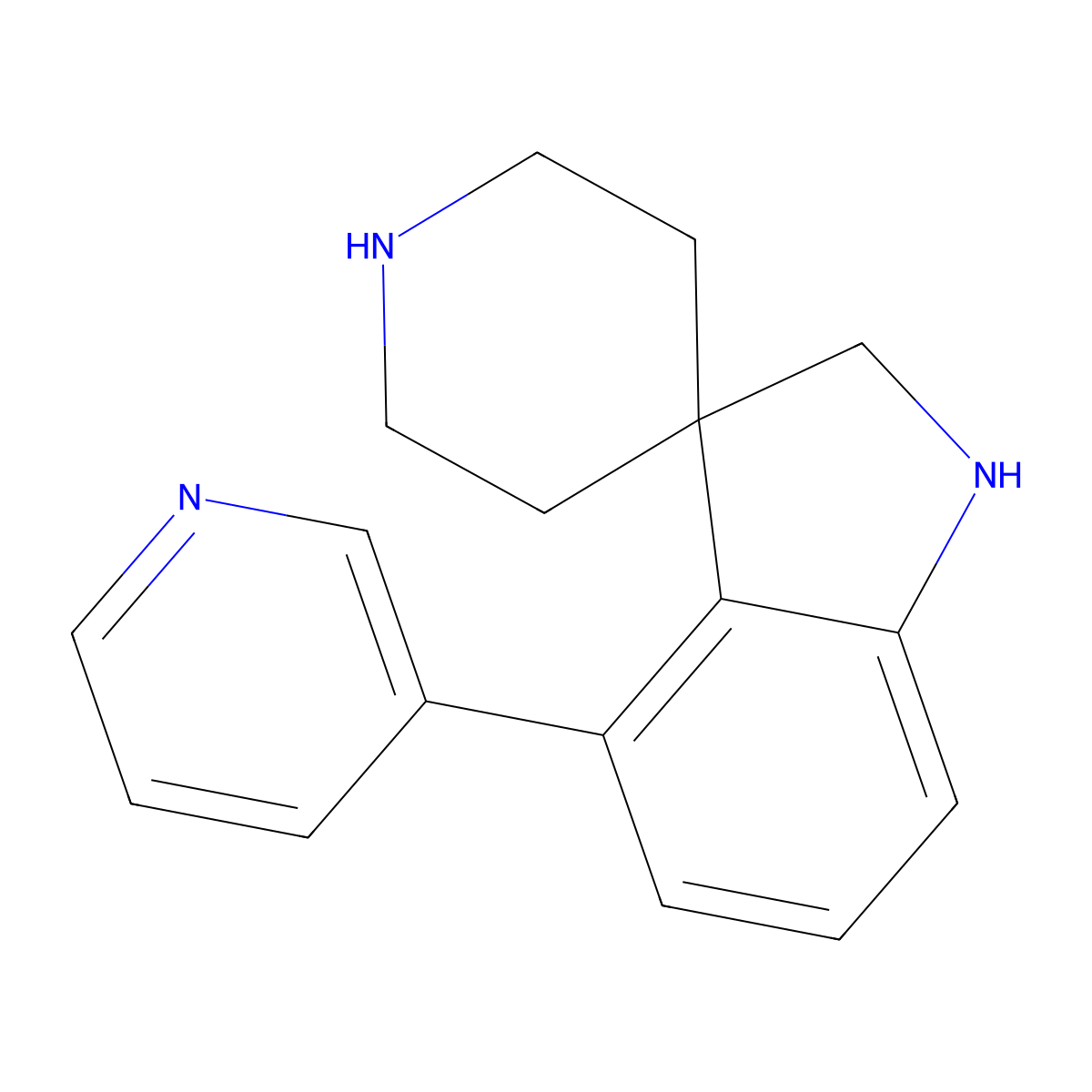 4-(Pyridin-3-yl)spiro[indoline-3,4'-piperidine] molecular structure, CAS 1422139-57-8