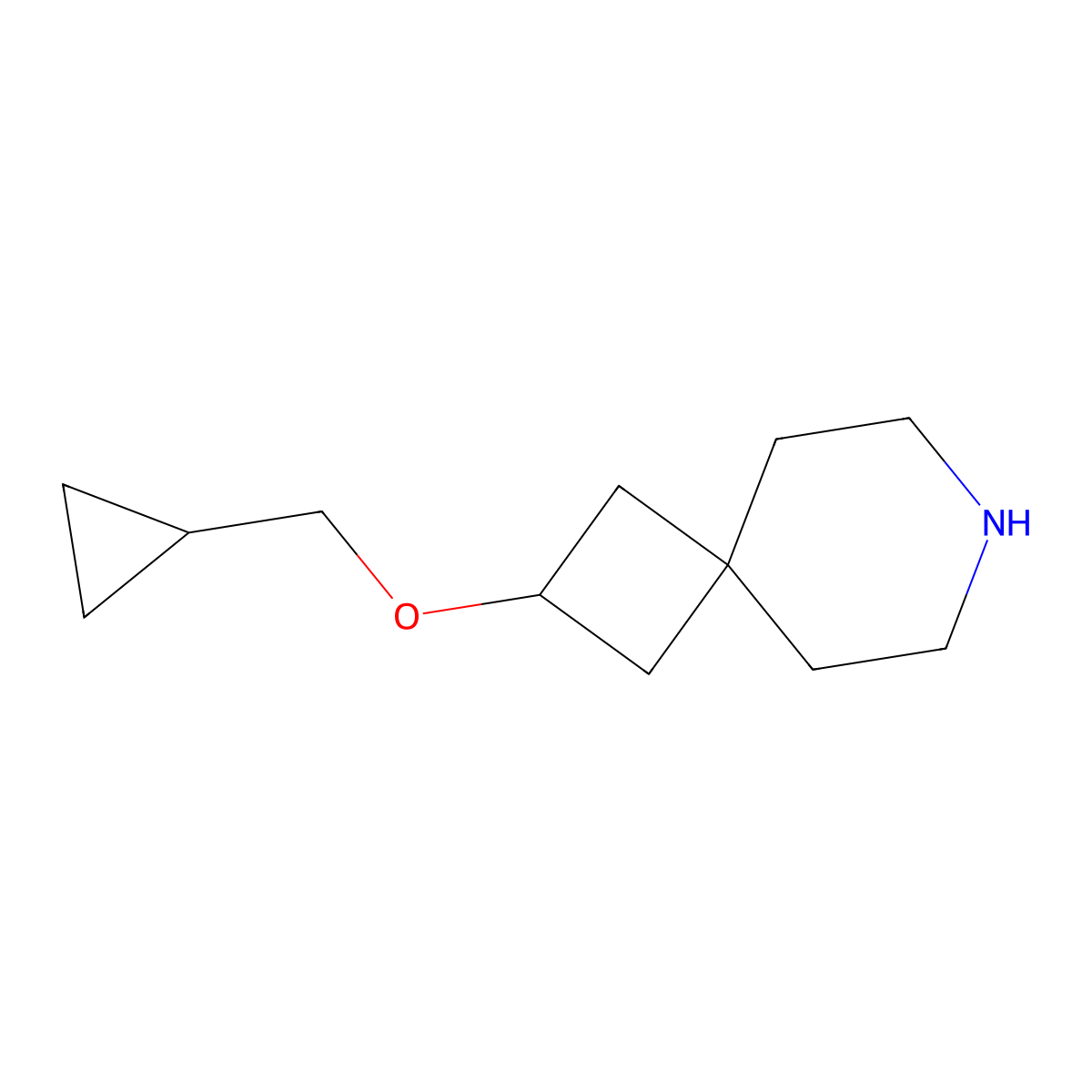 2-(Cyclopropylmethoxy)-7-azaspiro[3.5]nonane molecular structure, CAS 1422140-86-0