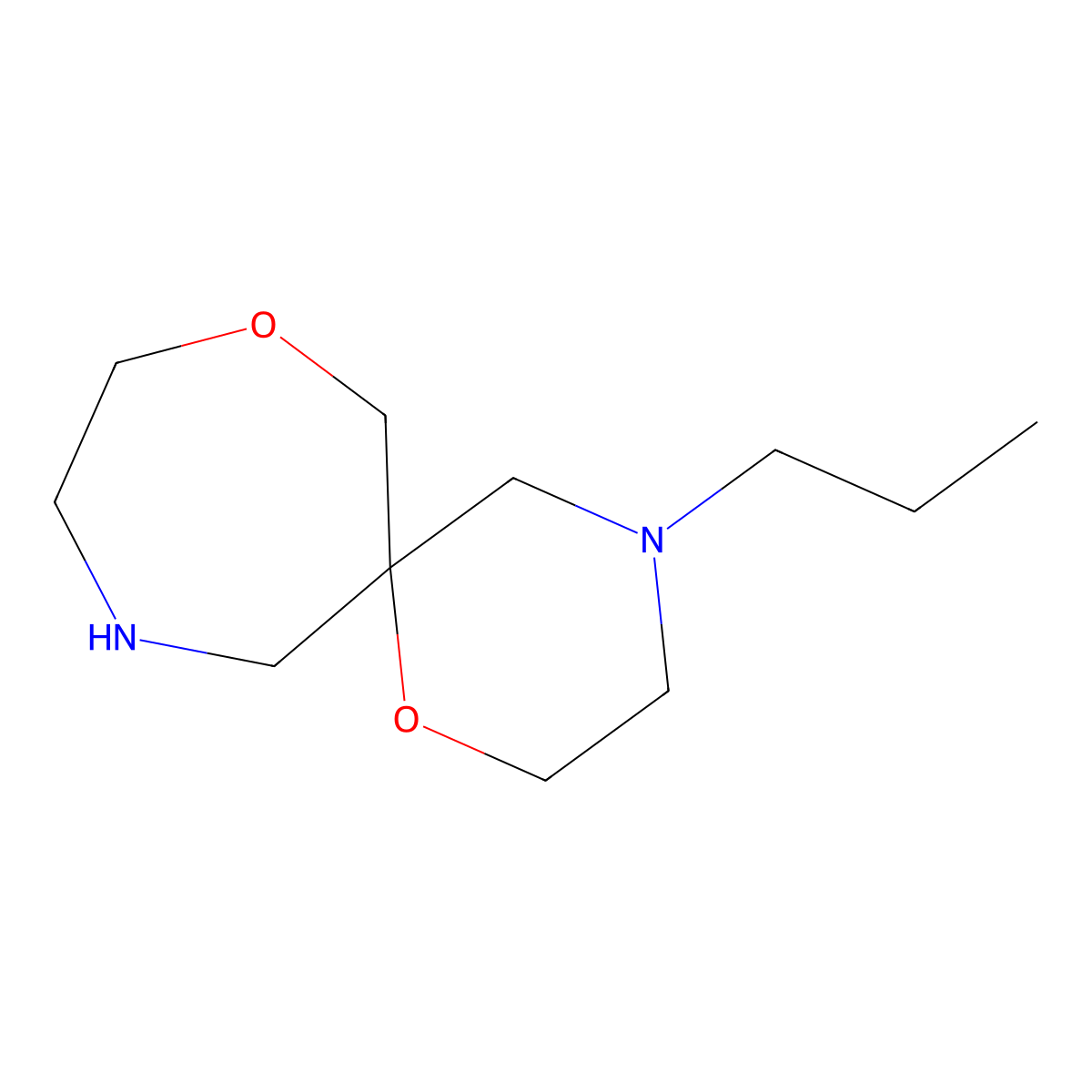 4-Propyl-1,8-dioxa-4,11-diazaspiro[5.6]dodecane molecular structure, CAS 1422141-00-1