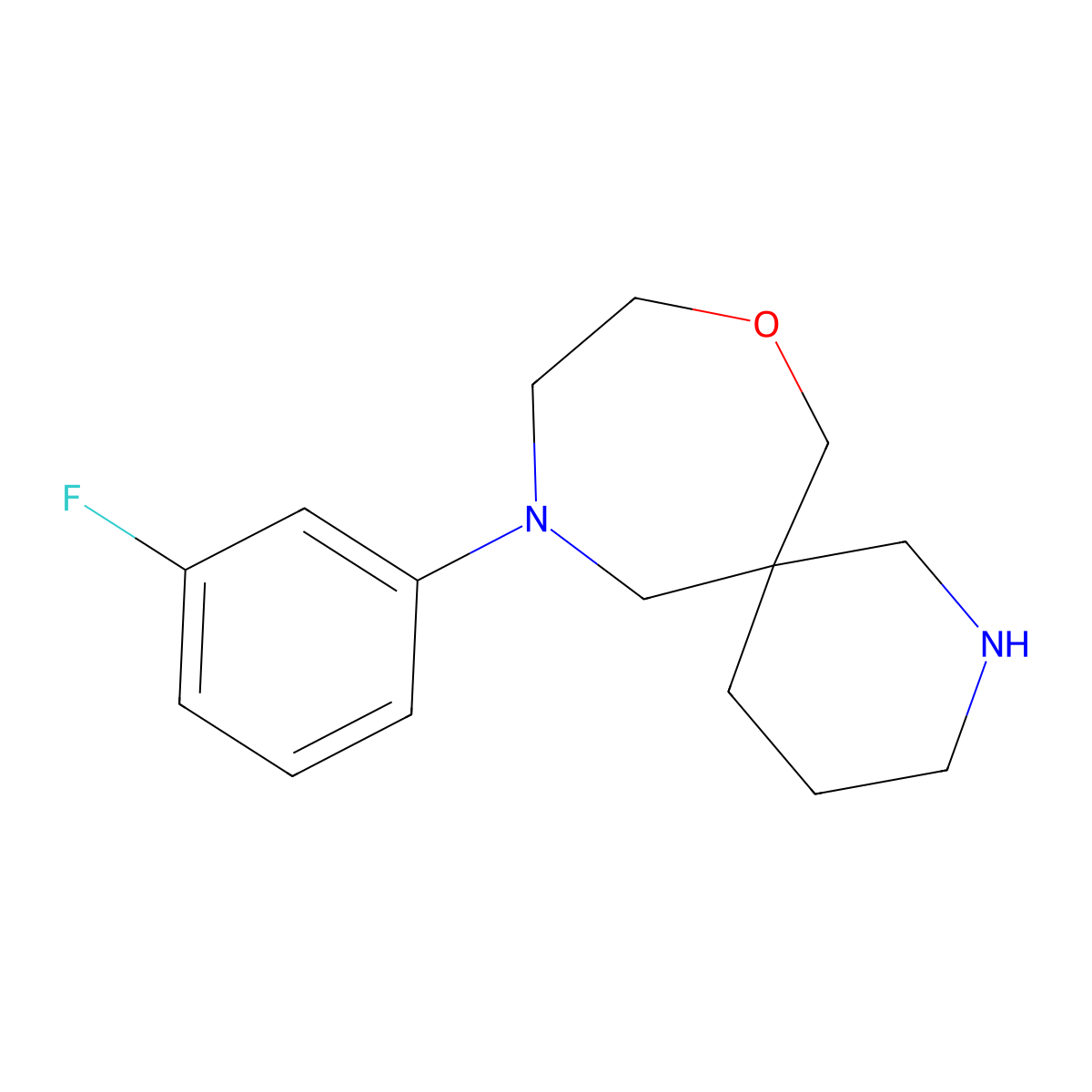 11-(3-Fluorophenyl)-8-oxa-2,11-diazaspiro[5.6]dodecane molecular structure, CAS 1422141-05-6