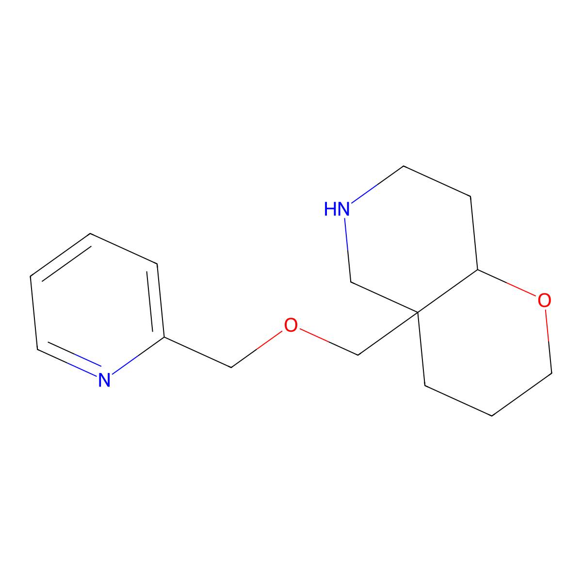4A-((Pyridin-2-Ylmethoxy)Methyl)Octahydro-2H-Pyrano[3,2-C]Pyridine molecular structure, CAS 1422141-11-4