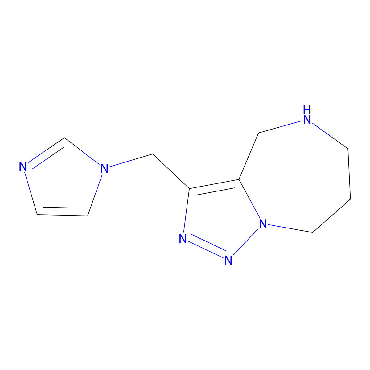 3-((1H-Imidazol-1-Yl)Methyl)-5,6,7,8-Tetrahydro-4H-[1,2,3]Triazolo[1,5-A][1,4]Diazepine molecular structure, CAS 1422141-12-5