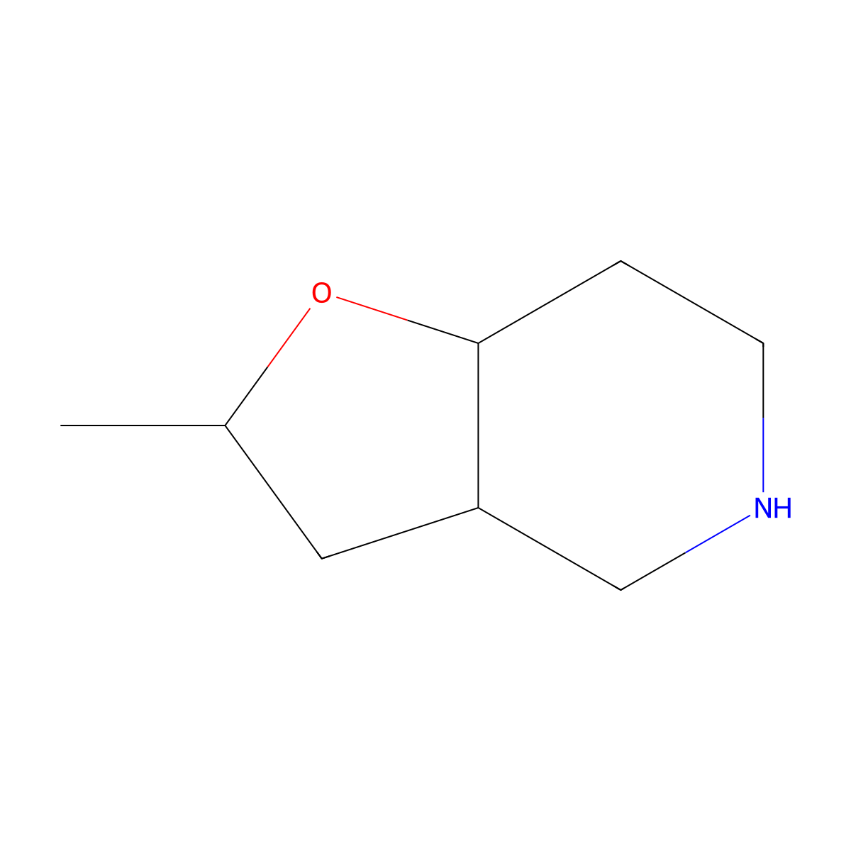 (2S,3aS,7aR)-2-methyloctahydrofuro[3,2-c]pyridine molecular structure, CAS 1422141-43-2