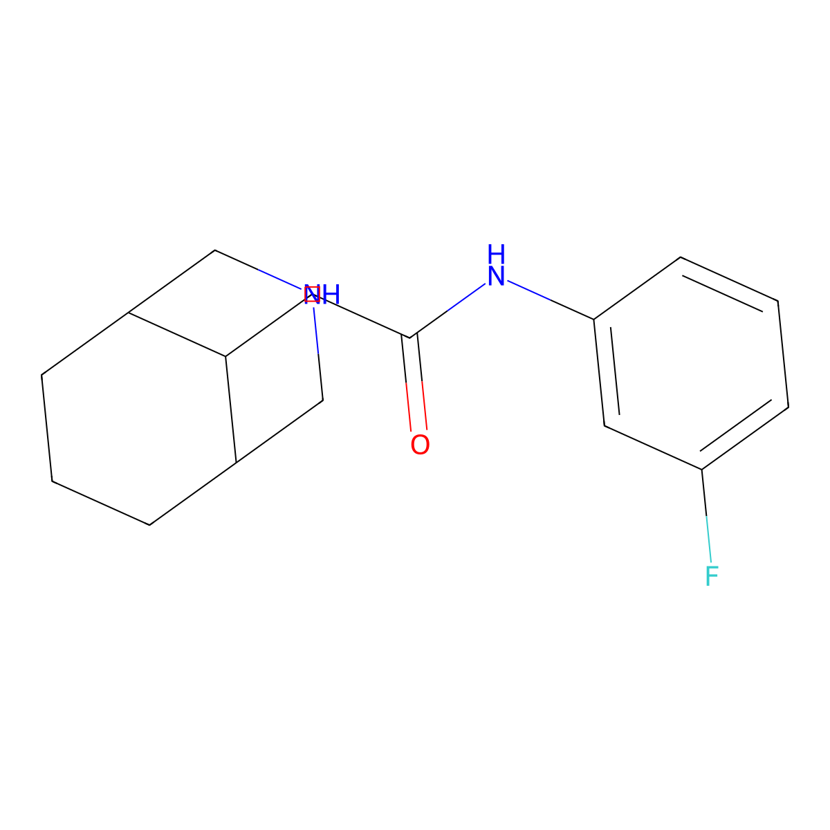 2-(3-azabicyclo[3.3.1]nonan-9-yl)-N-(3-fluorophenyl)acetamide molecular structure, CAS 1422141-53-4