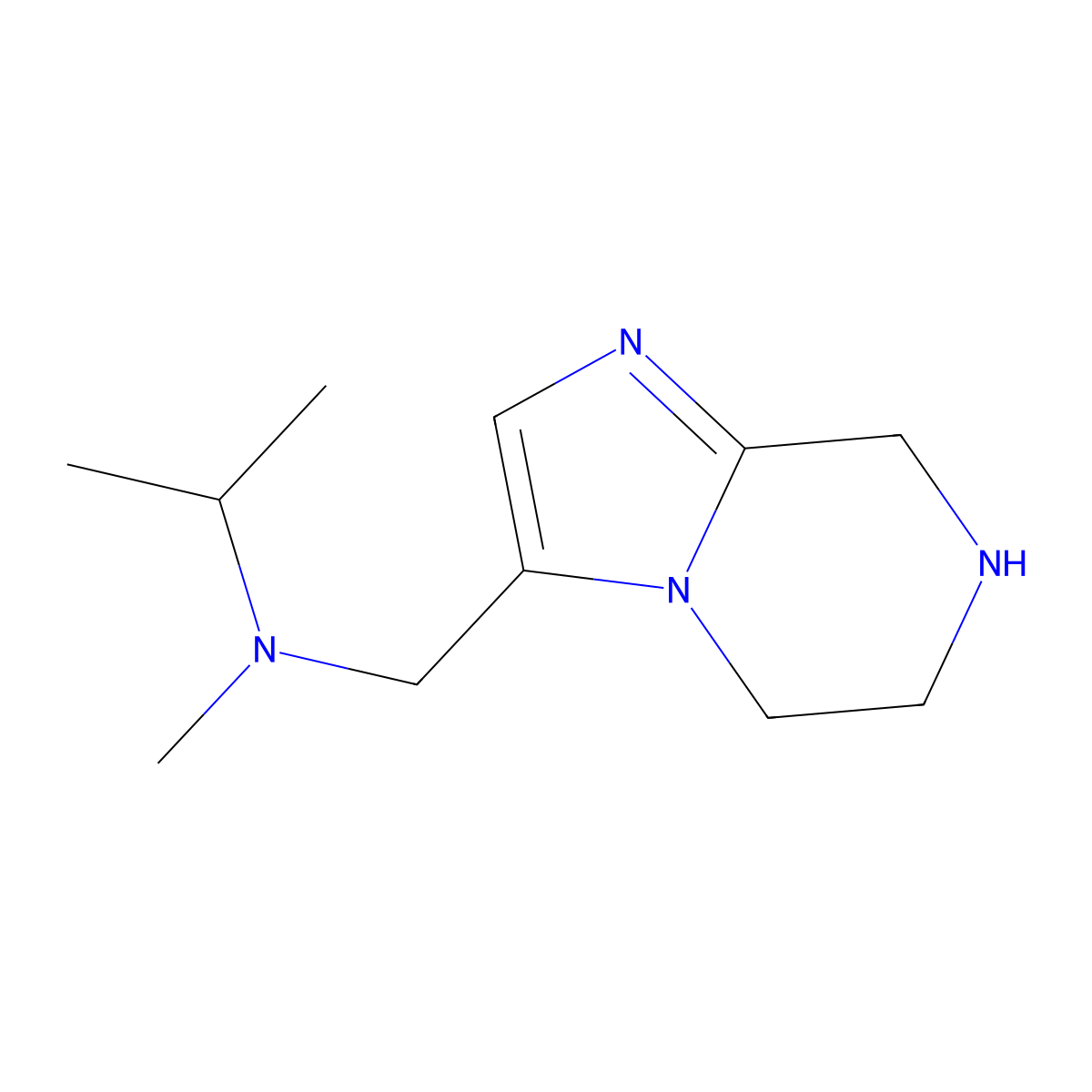 N-Methyl-N-((5,6,7,8-tetrahydroimidazo[1,2-a]pyrazin-3-yl)methyl)propan-2-amine molecular structure, CAS 1422142-20-8