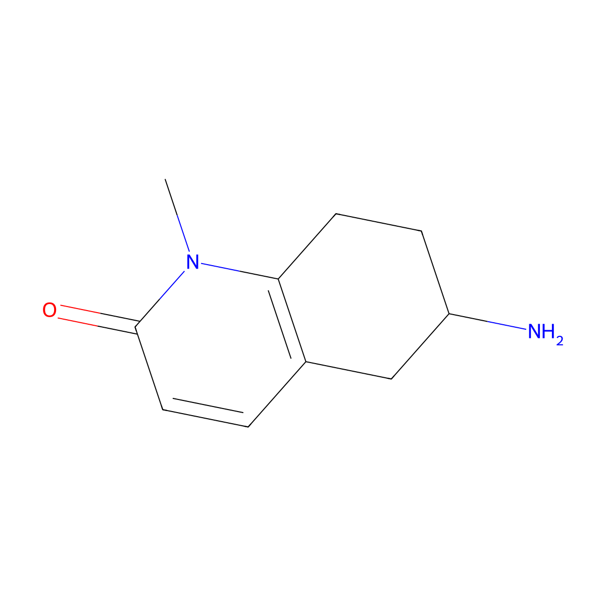 6-Amino-1-methyl-5,6,7,8-tetrahydroquinolin-2(1H)-one molecular structure, CAS 1422142-23-1