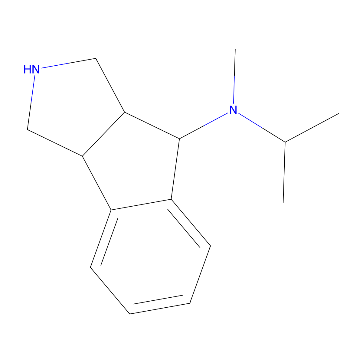 (3aR,4R,8bR)-N-methyl-N-propan-2-yl-1,2,3,3a,4,8b-hexahydroindeno[1,2-c]pyrrol-4-amine molecular structure, CAS 1422142-34-4
