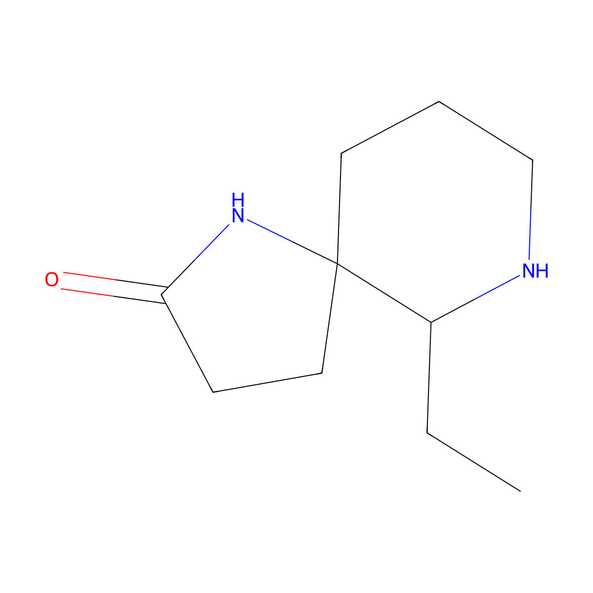 (5S,6R)-6-Ethyl-1,7-diazaspiro[4.5]decan-2-one molecular structure, CAS 1422142-35-5