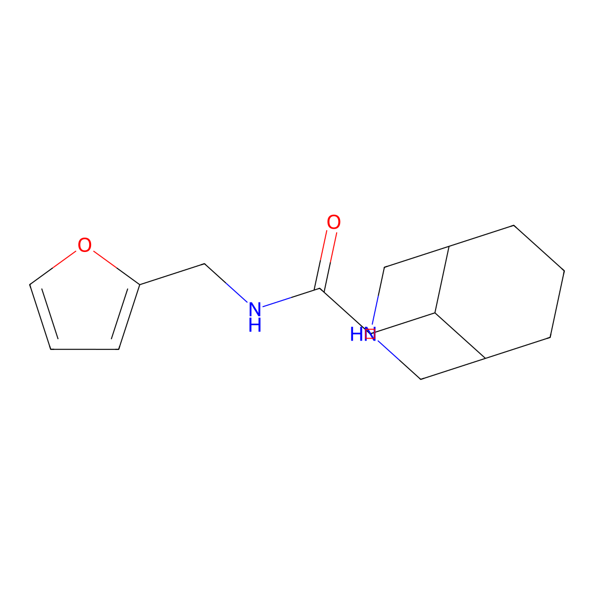 2-(3-Azabicyclo[3.3.1]nonan-9-yl)-N-(furan-2-ylmethyl)acetamide molecular structure, CAS 1422142-44-6