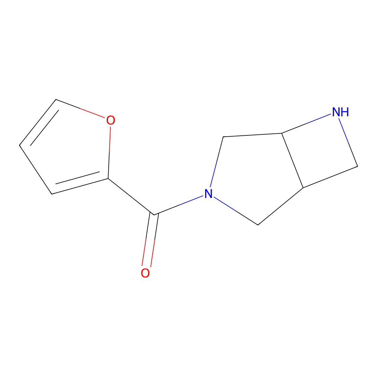 cis-3,6-Diazabicyclo[3.2.0]heptan-3-yl(furan-2-yl)methanone molecular structure, CAS 1422142-52-6