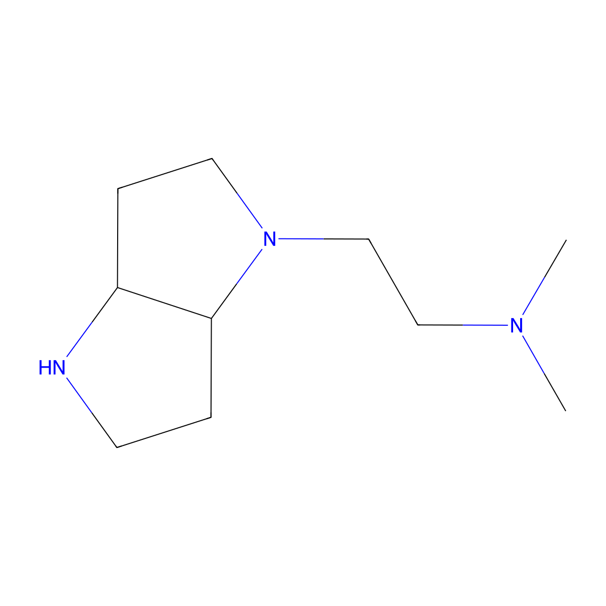 2-((3aR,6aS)-hexahydropyrrolo[3,2-b]pyrrol-1(2H)-yl)-N,N-dimethylethanamine molecular structure, CAS 1422142-70-8