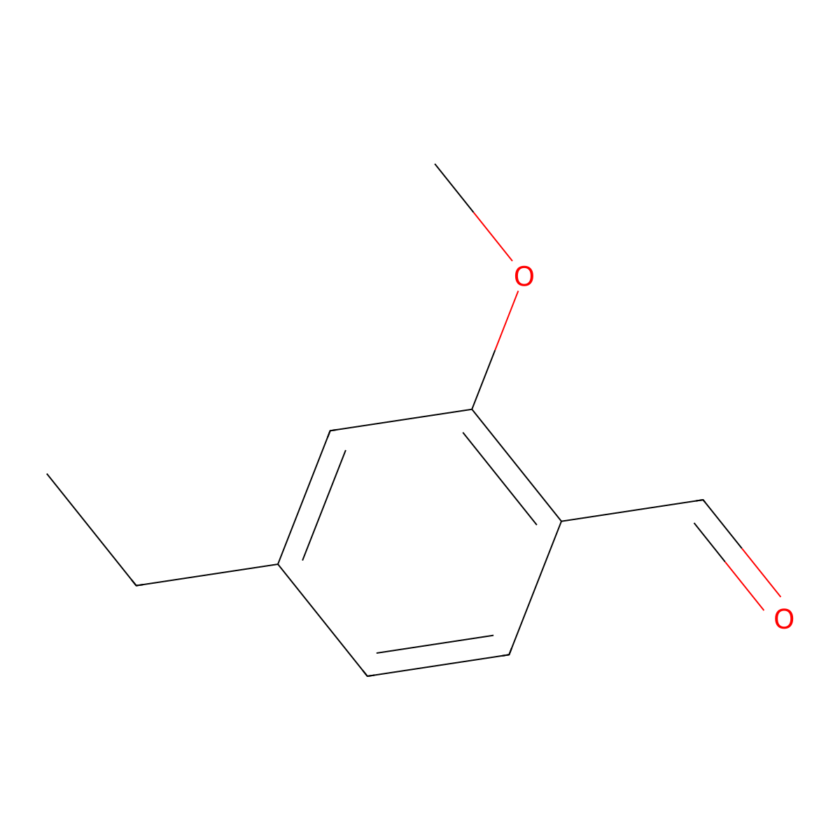 4-Ethyl-2-methoxybenzaldehyde molecular structure, CAS 142224-35-9