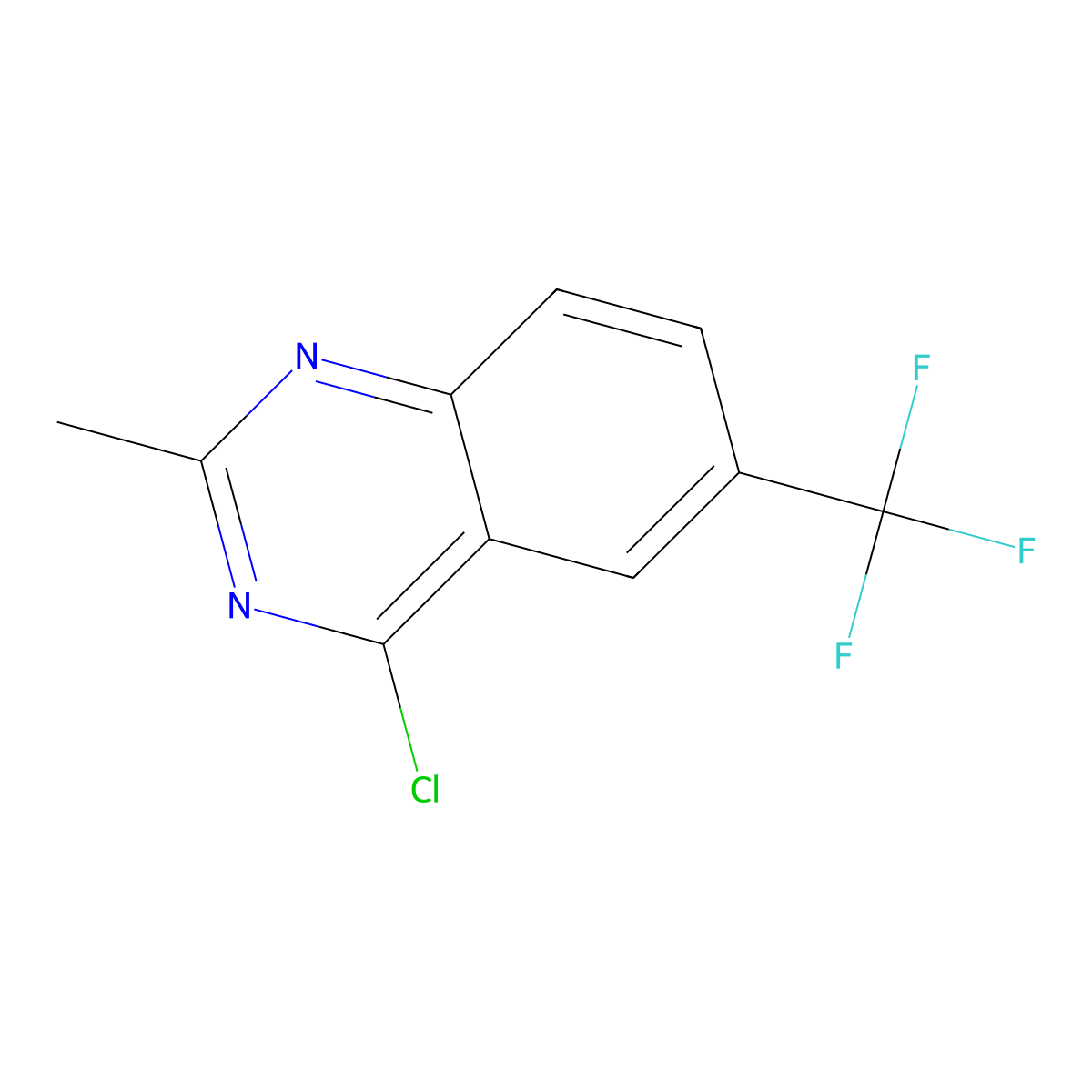4-Chloro-2-methyl-6-(trifluoromethyl)quinazoline molecular structure, CAS 1422284-63-6