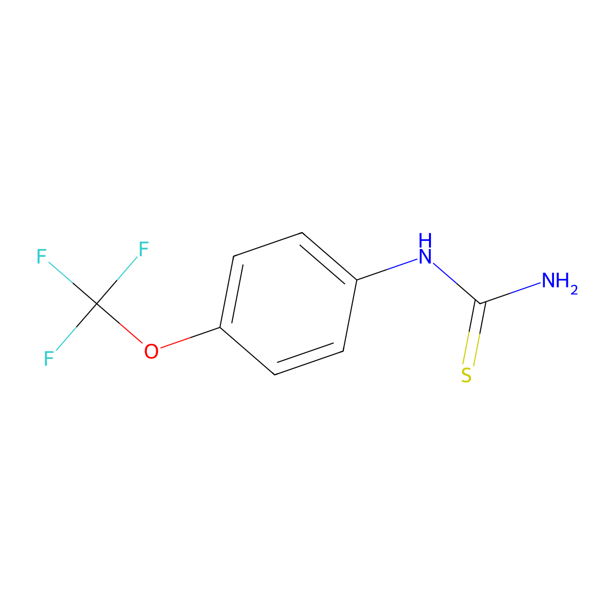1-(4-(Trifluoromethoxy)phenyl)-2-thiourea molecular structure, CAS 142229-74-1
