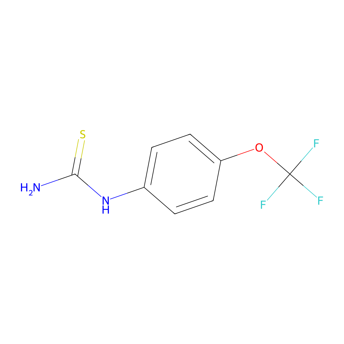 1-(4-(Trifluoromethoxy)phenyl)-2-thiourea molecular structure, CAS 142229-74-1