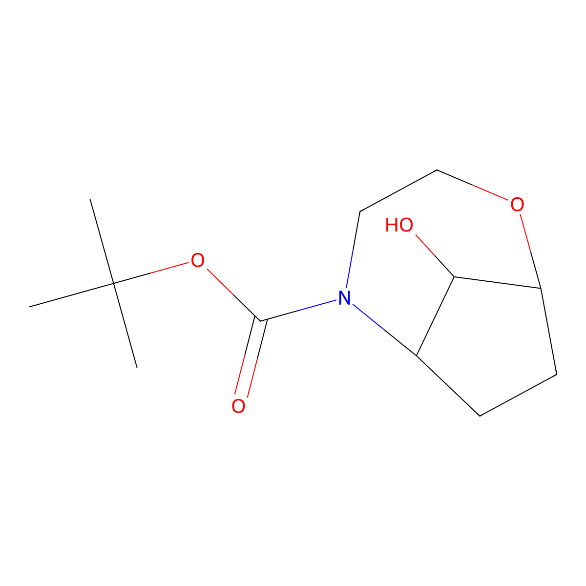 Tert-Butyl 9-Hydroxy-2-Oxa-5-Azabicyclo[4.2.1]Nonane-5-Carboxylate molecular structure, CAS 1422343-87-0