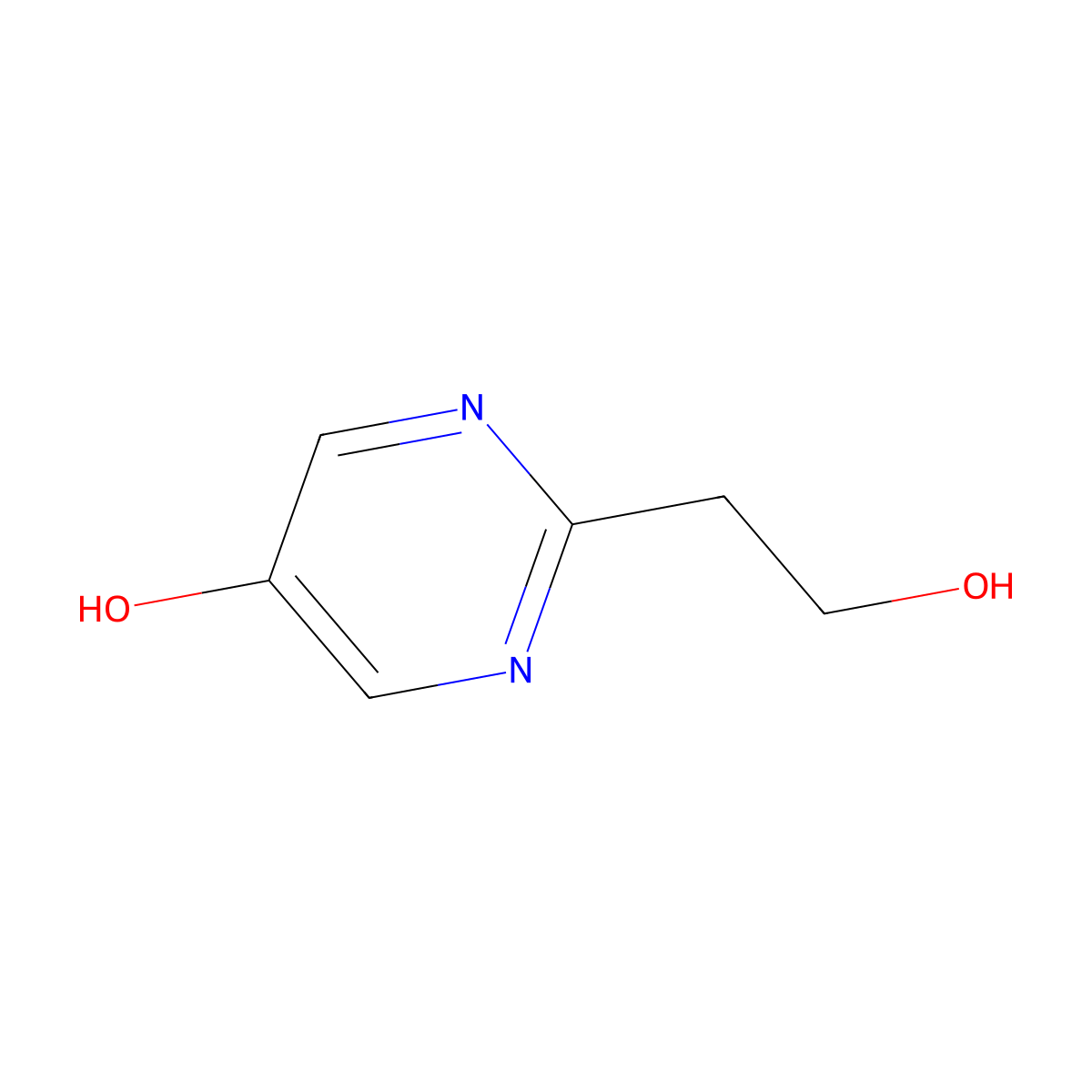 2-(2-Hydroxyethyl)pyrimidin-5-ol molecular structure, CAS 1422343-89-2