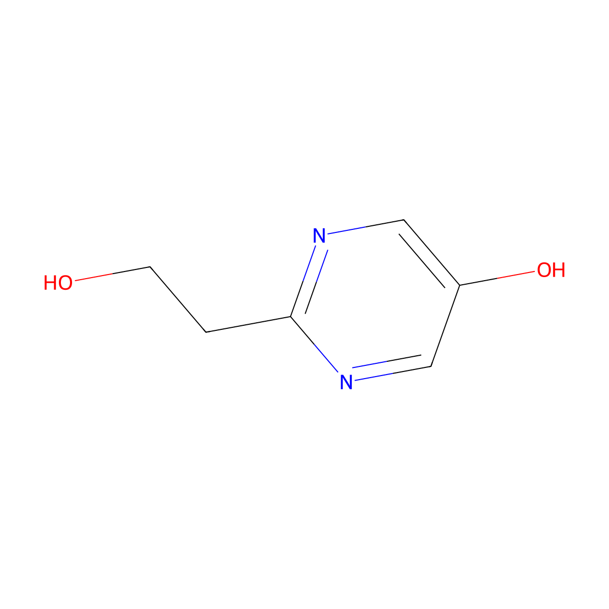 2-(2-Hydroxyethyl)pyrimidin-5-ol molecular structure, CAS 1422343-89-2