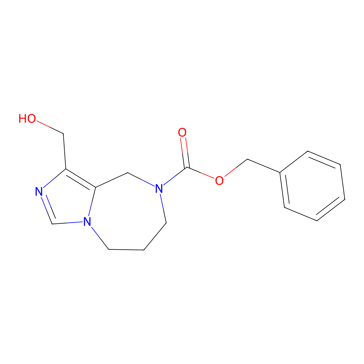 Benzyl 1-(Hydroxymethyl)-6,7-Dihydro-5H-Imidazo[1,5-A][1,4]Diazepine-8(9H)-Carboxylate molecular structure, CAS 1422343-93-8