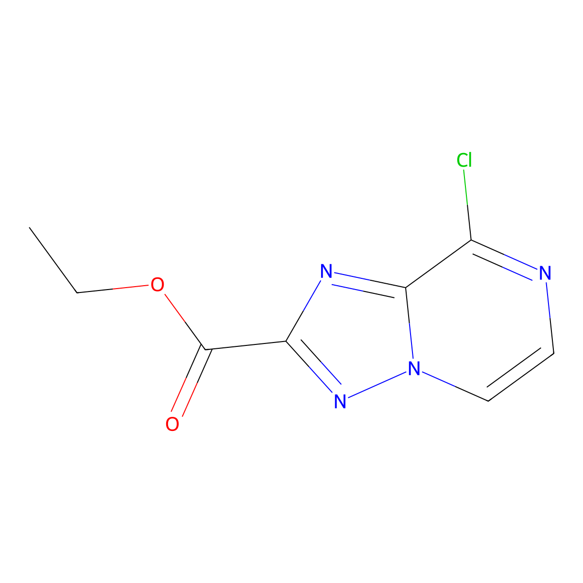 Ethyl 8-chloro-[1,2,4]triazolo[1,5-a]pyrazine-2-carboxylate molecular structure, CAS 1422344-01-1
