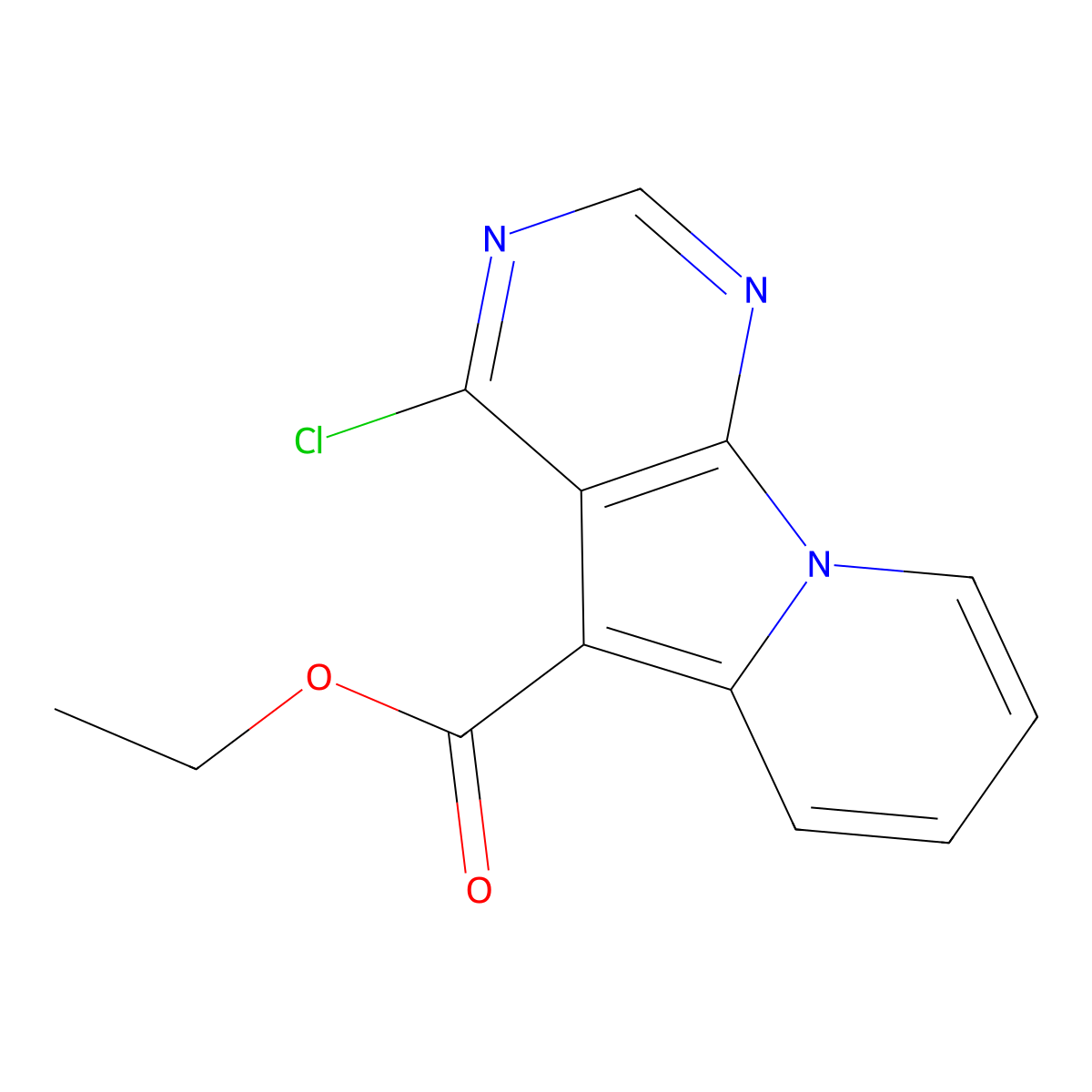 Ethyl 4-Chloropyrimido[5,4-B]Indolizine-5-Carboxylate molecular structure, CAS 1422344-16-8