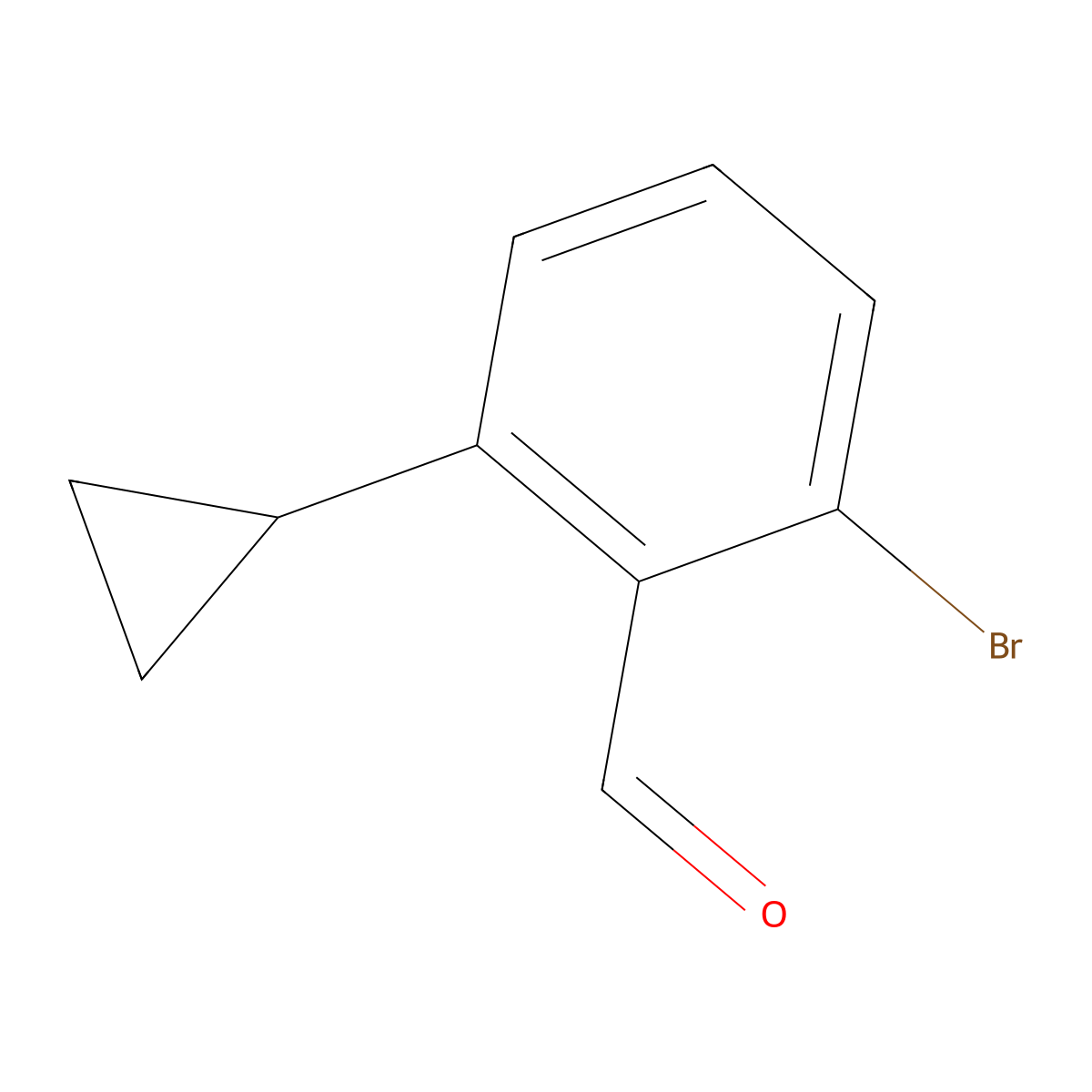 2-Bromo-6-cyclopropylbenzaldehyde molecular structure, CAS 1422358-84-6