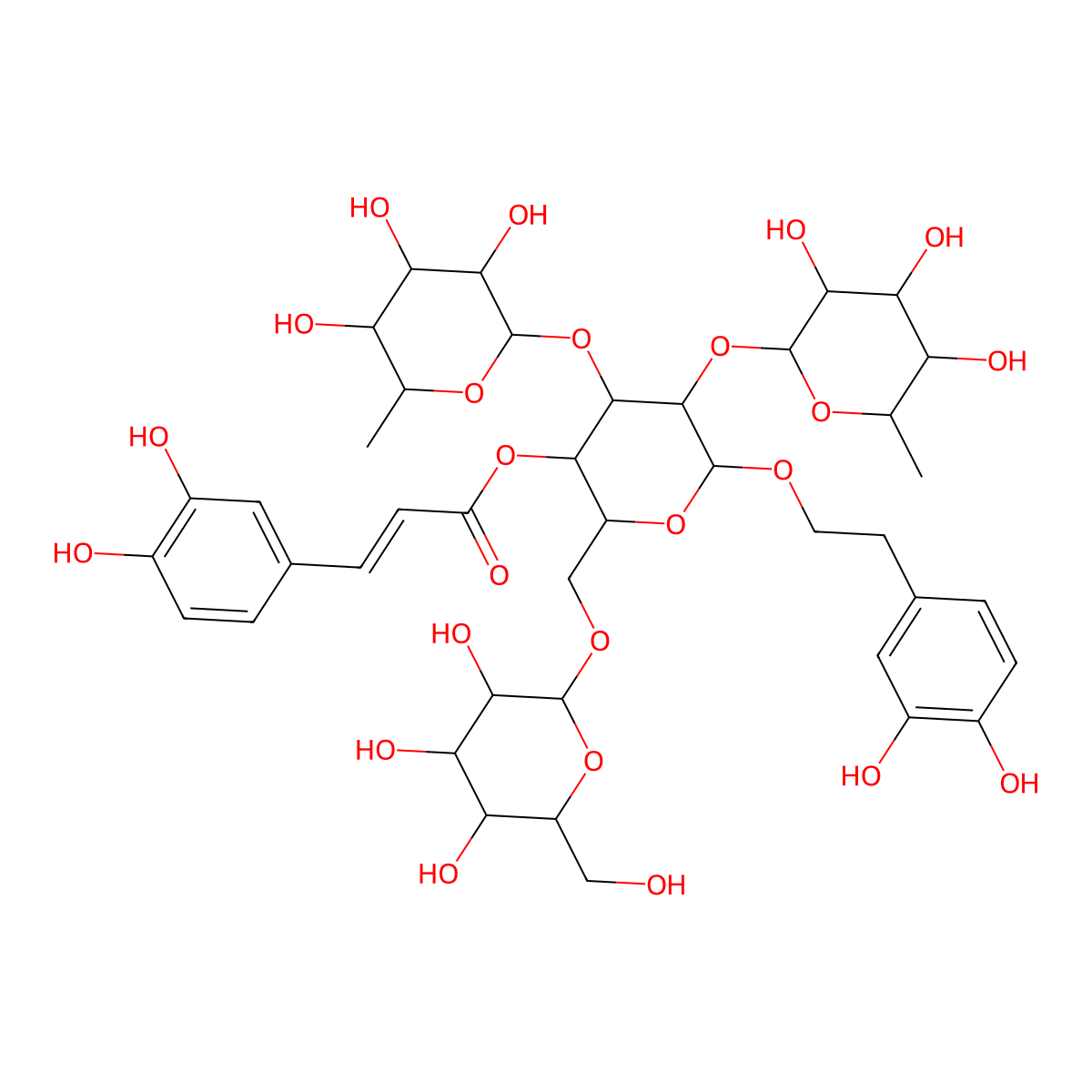 2'-Rhamnoechinacoside molecular structure, CAS 1422390-59-7