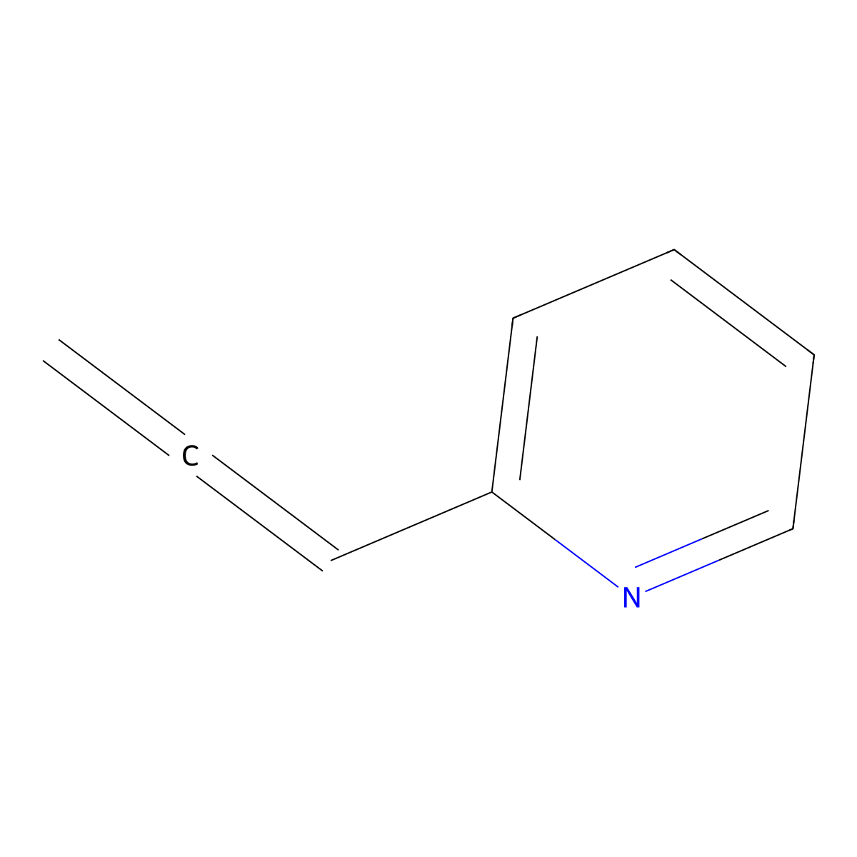 2-(Propa-1,2-dien-1-yl)pyridine molecular structure, CAS 1422427-29-9
