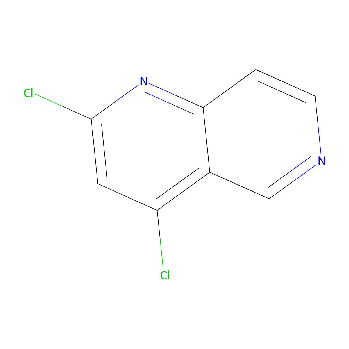 2,4-Dichloro-1,6-naphthyridine molecular structure, CAS 1422496-28-3