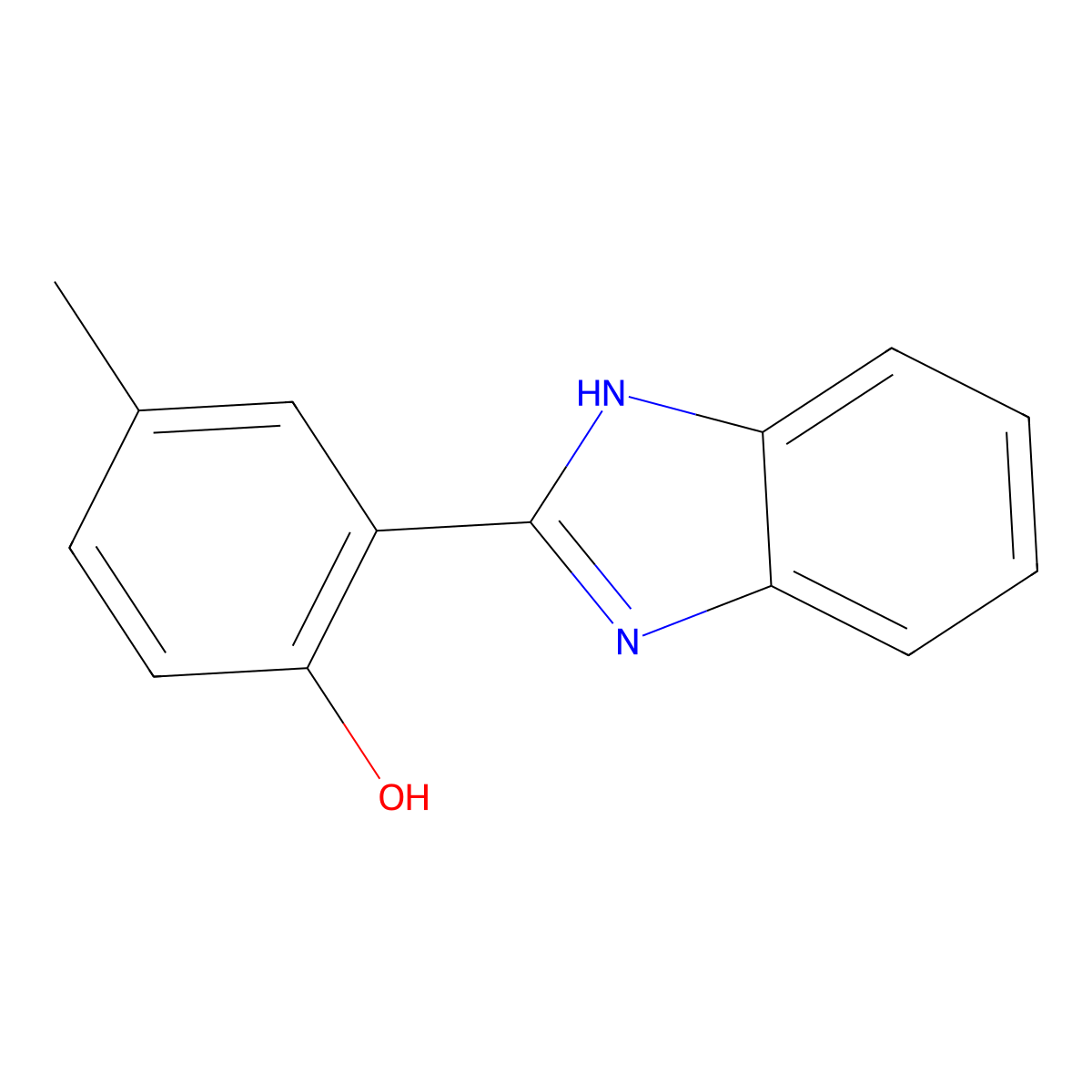 2-(1H-1,3-benzodiazol-2-yl)-4-methylphenol molecular structure, CAS 14225-73-1