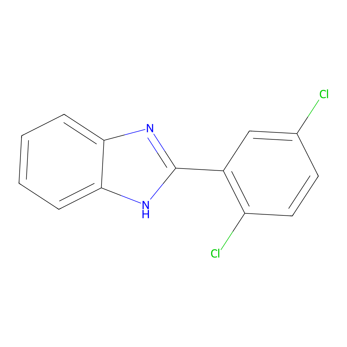 2-(2,5-Dichlorophenyl)-1H-benzimidazole molecular structure, CAS 14225-80-0