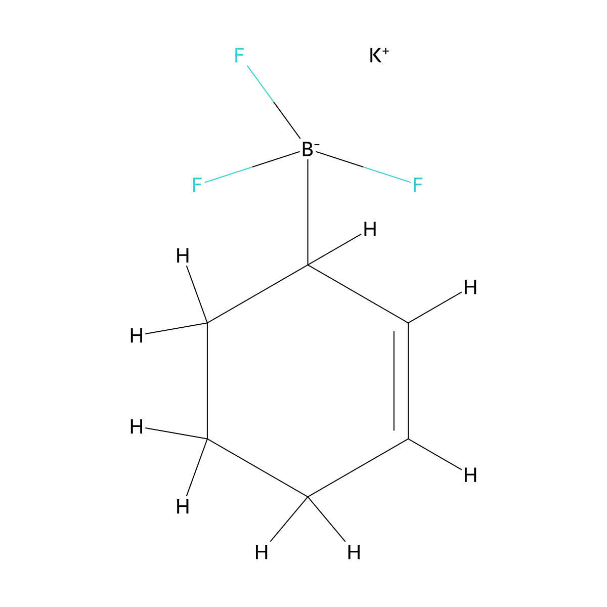 Potassium (cyclohex-2-en-1-yl)trifluoroboranuide molecular structure, CAS 1422539-97-6